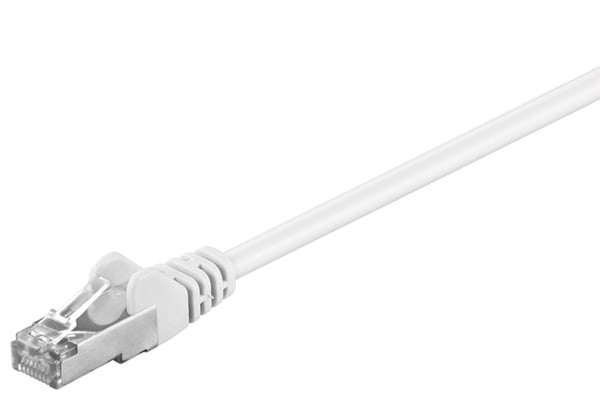 Goobay Netværkskabel CAT 5e, F/UTP, hvid, 30 m kobberbeklædt aluminiumleder (CCA)