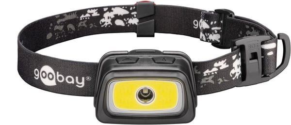 Goobay LED-pandelampe High Bright 240 med 240 lm og koldt hvidt lys (6500 K), perfekt til fritid, sport, camping, fiskeri, jagt og autohjælp
