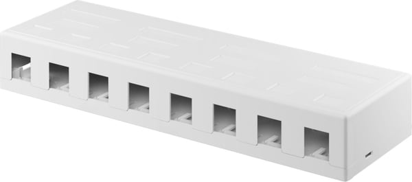 Goobay Keystone tomt deksel, 8-port med enkel snap-in-montering
