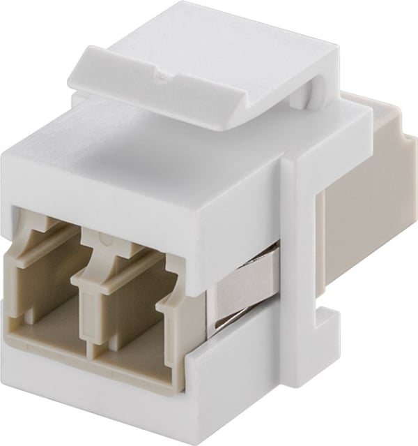 Goobay Keystone-modul, optisk kabel 17,2 mm bredde, 2 stk. LC dupleks-kontakter