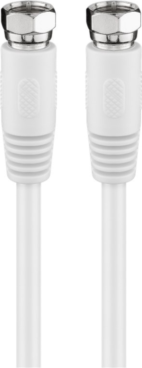 Goobay SAT-antennekabel (80 dB), dobbelt afskærmet F-stik > F-stik (fuldt afskærmet), 7.5 m