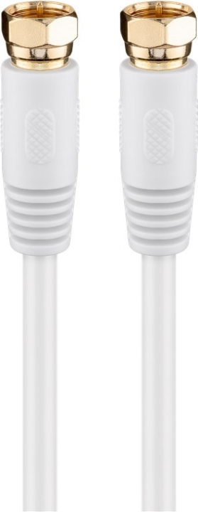 Goobay SAT-antennekabel (80 dB), dobbeltskjermet F-plugg > F-plugg (helskjermet), 5 m