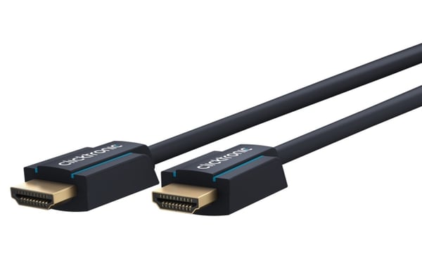 ClickTronic Premium Höghastighets HDMI™-kabel med Ethernet Premiumkabel | 1x HDMI™-kontakt  1x HDMI™-kontakt | 1,0 m | UHD 4K @ 60 Hz