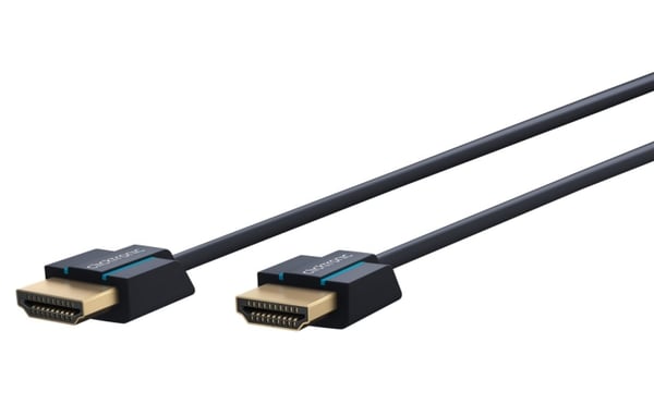 ClickTronic Ultra-Slim Højhastigheds HDMI™-kabel med Ethernet Premium-kabel | 1x HDMI™-stik  1x HDMI™-stik | 3,0 m | UHD 4K @ 60 Hz