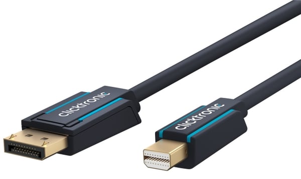 ClickTronic DisplayPort™ - mini DisplayPort™ -sovitinkaapeli premium-kaapeli | DisplayPort™-liitin mini DisplayPort™-liitin | 1,0 m | UHD 4K @ 60 Hz ClickTronic DisplayPort™ - mini DisplayPort™ -sovitinkaapeli premium-kaapeli | DisplayPort™-liitin mini DisplayPort™-liitin | 1,0 m | UHD 4K @ 60 Hz