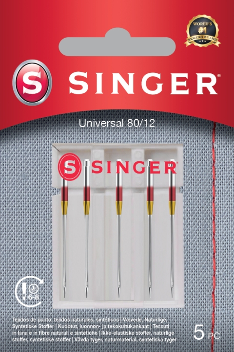 Singer koko 80 -yleisneula, 5 kpl