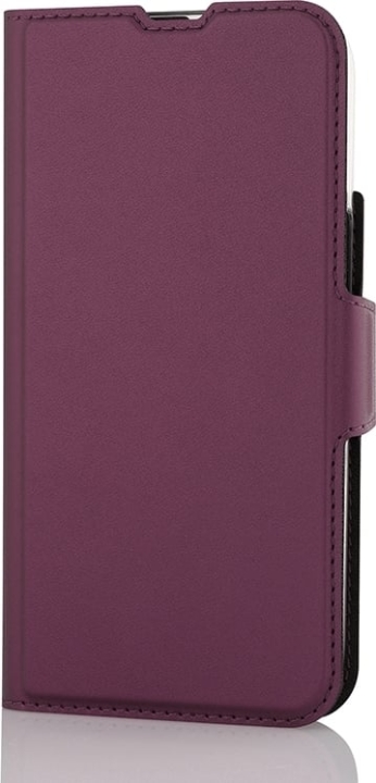 Wave BookCase - beskyttelsesveske, MagSafe-kompatibel, iPhone 15, smoky sangria