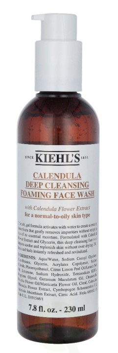 Kiehls Kiehl's Calendula Deep Cleansing Foaming Face Wash 230 ml For A Normal-To-Oily Skin Type