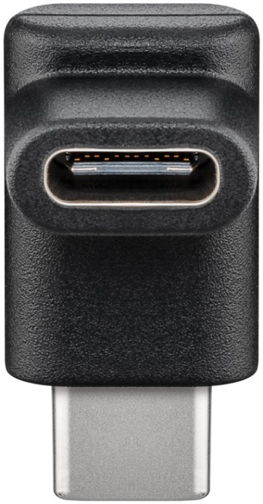 Goobay Adapter USB-C™ till USB-C™ 90°, svart USB-C™ uttag > USB-C™ plugg