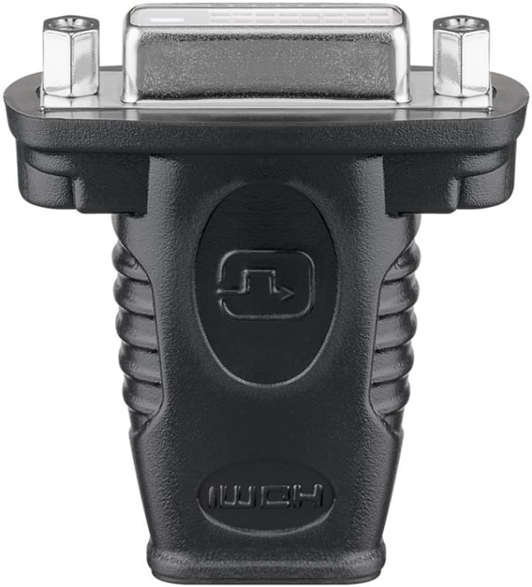 Goobay HDMI™/DVI-I-adapter, forniklet HDMI™-kontakt (type A) > DVI-I-kontakt Dual Link (24 + 5 pinner)