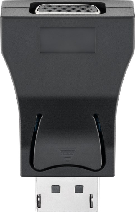 Goobay DisplayPort™-/VGA-adapter 1.1, Guldpläterad Displayport™ plugg > VGA-uttag (15-pin)