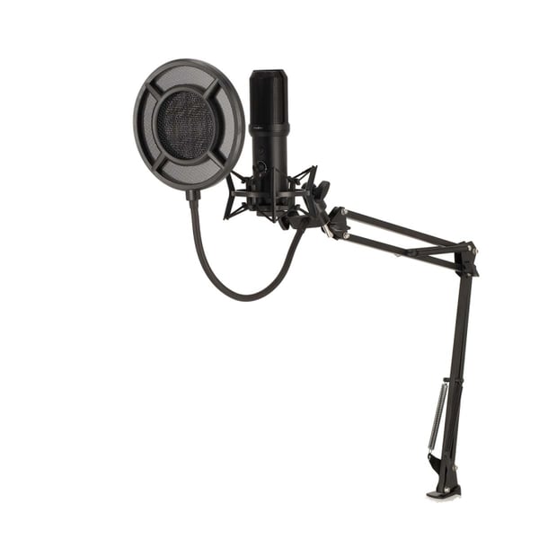 Nedis Streaming og Gaming Mikrofon | Indretning: Desktop / Notebook | USB Type-A | Indbygget on/off-knap (tænd/sluk) | POP Filter