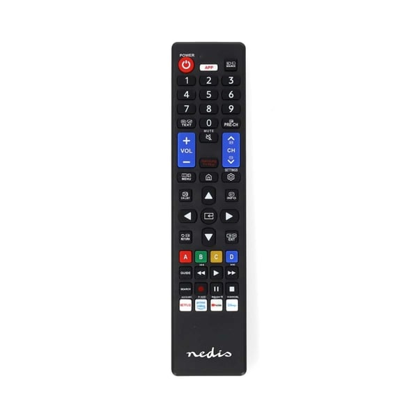 Nedis Ersättnings Fjärrkontroll | Passar till: Samsung | Förprogrammerad | 1 Enhet | Amazon Prime / Disney + Button / Netflix Knapp / Smarthem knapp /