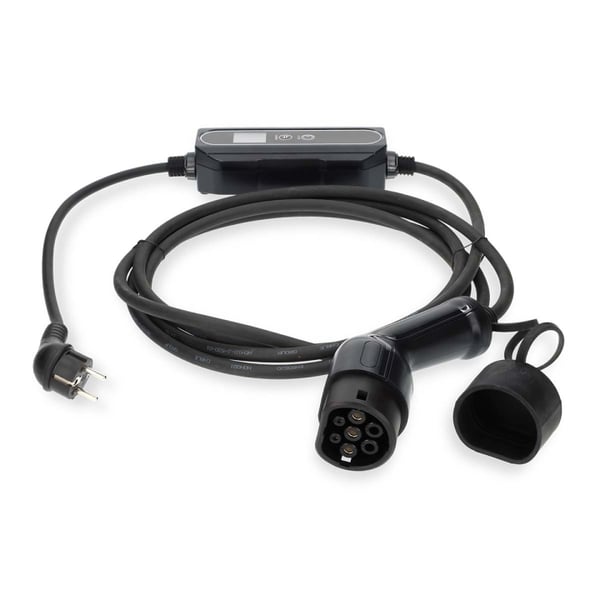 Nedis Bærbar oplader til elbiler | AT-N05V3V3-F 3G1.5 | 1380 / 2300 / 3680 W | 6.0 / 8.0 / 10.0 A / 13.0 / 16.0 A | 1 Phase | 5.00 m | Sort | Gaveæske
