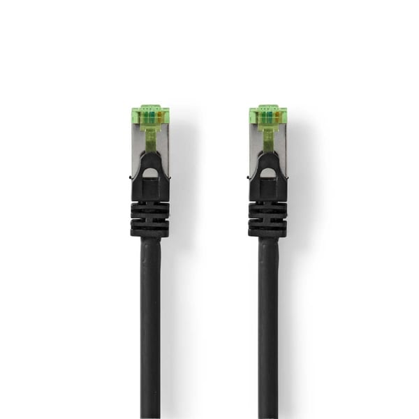Nedis CAT7 nettverkskabel | S/FTP | RJ45 Han | RJ45 Han | 3.00 m | Snagless | Rund | LSZH | Sort | Label