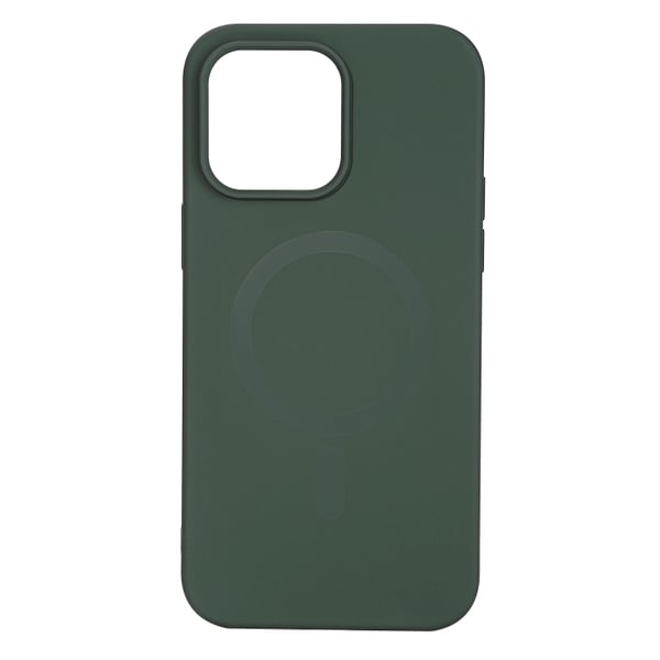 Essentials iPhone 14 Pro Max Mag bakdeksel i silikon, grønn