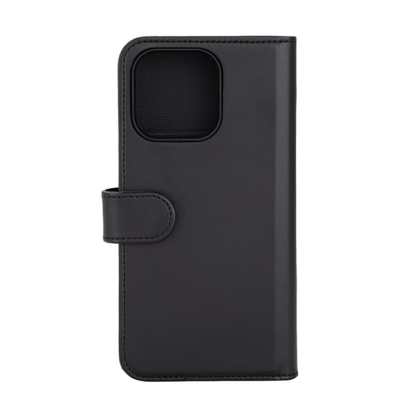 DELTACO Wallet case, 2-in-1, iPhone 15 Pro Max, magnetic cover,black