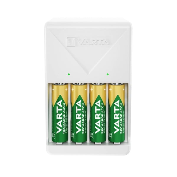 Varta Plug Charger, inkluderer 4x AA 2100 mAh Varta Plug Charger, inkluderer 4x AA 2100 mAh