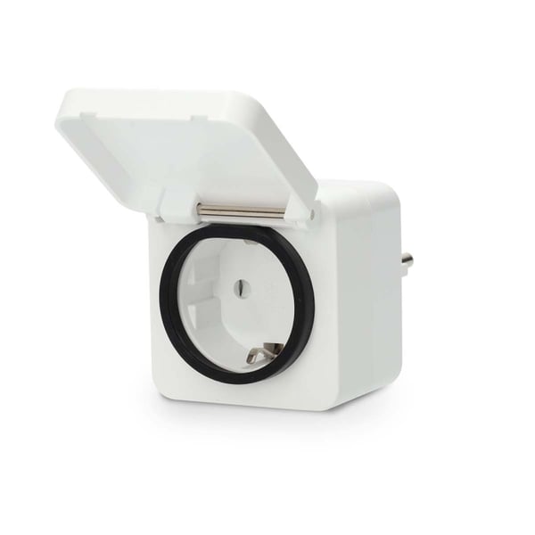 Nedis SmartLife Smart Plug | IP44 | Effektmåler | 3680 W | Type F (CEE 7/7) | -25 - 55 °C | Android™ / IOS | Hvid | 1 stk