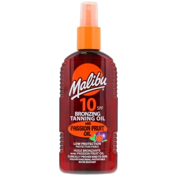 Malibu Bronzing Tanning Oil SPF10 Pasjonsfrukt 200 ml