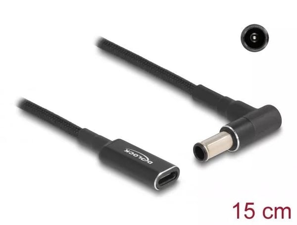 DeLOCK Laptop Charging Cable USB Type-C  to Sony 6.0 x 4.3 mm 15 cm