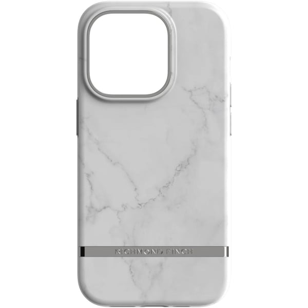 Richmond &amp; Finch iPhone 14 Pro-etui, hvit marmor