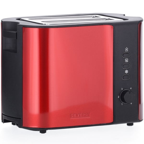 Severin Brødrister 2 plater 800W Chilli rød AT2217