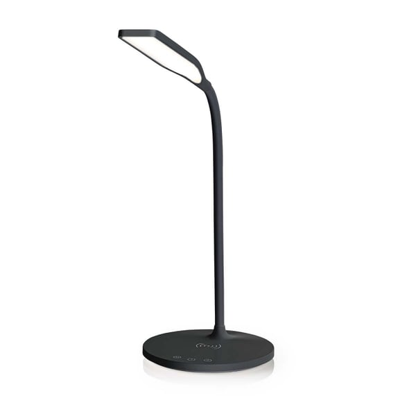 Nedis LED-lampe med trådløs oplader | Dimmer - Til produkt | LED / Qi | 15 W | Med dæmpning | Cool Hvid / Naturlig Hvid / Varm Hvid | 2700 - 6500 K
