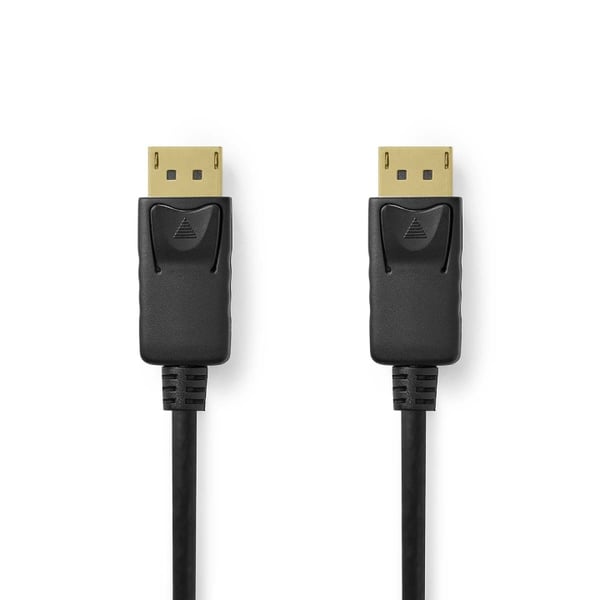 Nedis Displayport kabel | DisplayPort Han | DisplayPort Han | 8K@60Hz | Guldplateret | 2.00 m | Runde | PVC | Sort | Label