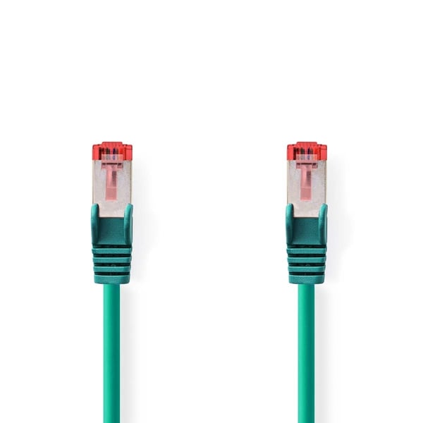 Nedis Kat 6 kabel | RJ45 Han | RJ45 Han | S/FTP | 10.0 m | Runde | LSZH | Grøn | Label