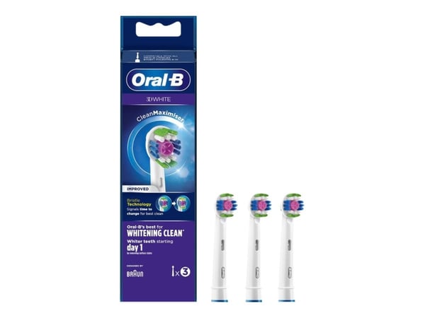 Oral B Hvitt ekstra tannbørstehode 3D White CleanMaximiser