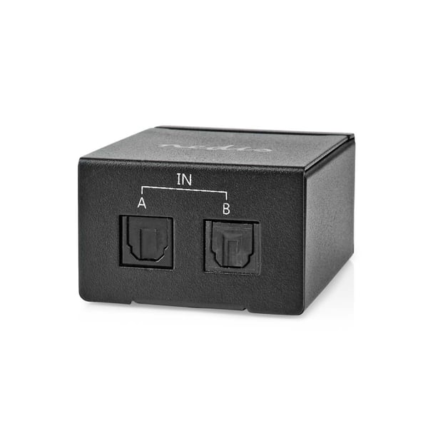 Nedis Digital Audio Switch | 2-veis | Inngang for lyd-/video-/datatilkoblinger: DC Power / 2x TosLink | Utgang for lyd-/video-/datatilkoblinger: TosLi