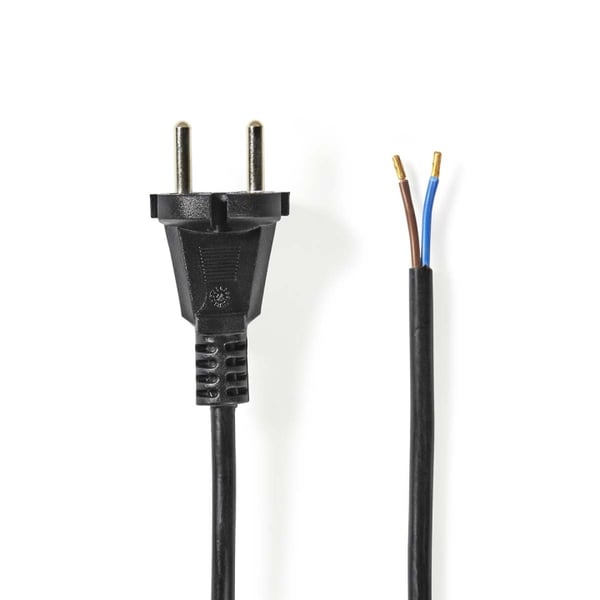 Nedis Støvsuger Strømkabel | 7.00 m | Euro / Type-C (CEE 7/17) | 250 V AC | 16 A | Sort | PVC