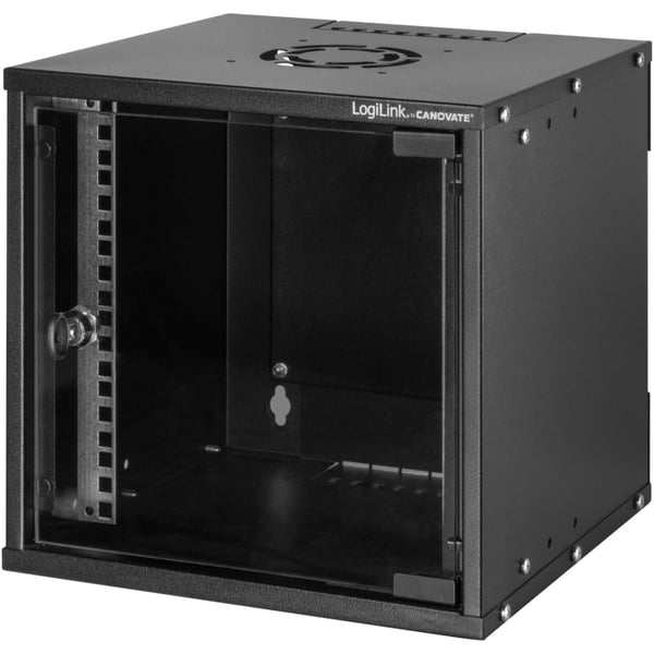 LogiLink 10" Väggskåp/serverskåp U6 320 x 300 x 312 mm Monterat Svart