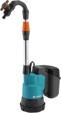 GARDENA Regnvandspumpe 2000/2 18V P4A, batteri og oplader