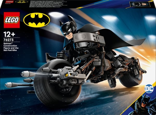 LEGO Super Heroes DC 76273 - Batman™-figur, der kan bygges, og Batpod-hjul