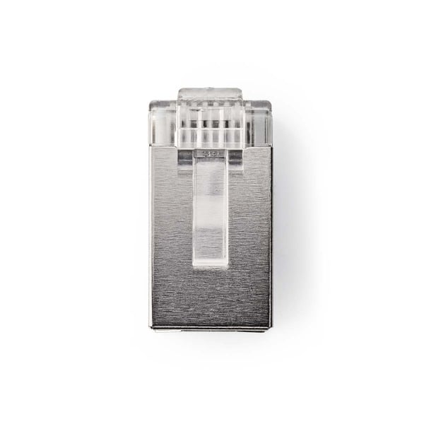 Nedis RJ45-liitin | Uros | Monisäikeinen STP CAT6 | Suora | Kullattu | 10 kpl | Polycarbonate | Läpikuultava | Laatikko