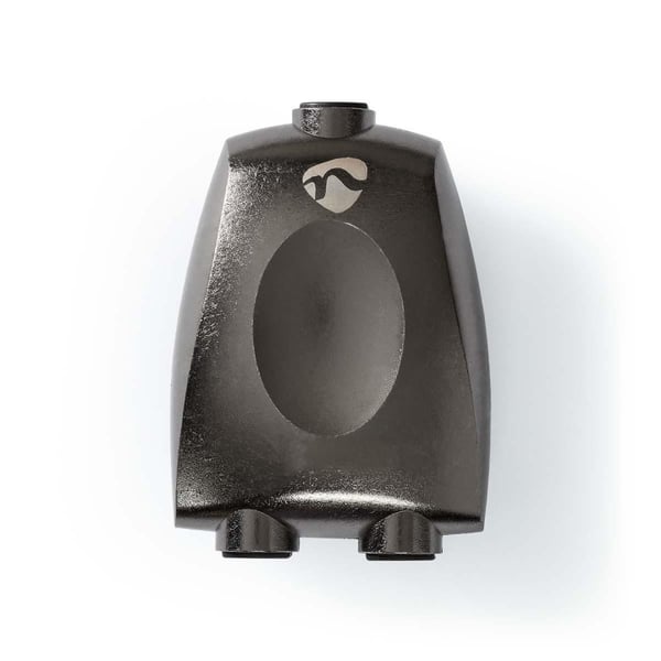 Nedis TosLink Adapter | Toslink Hunn | 2x Toslink Hunn | Splitter | Aluminium | Gun Metal Grå | 1 stk. | Boks