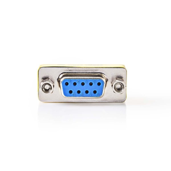 Nedis Serial adapter | Adapter | D-SUB 9-Pin Hona | D-SUB 9-Pin Hona | Nickelplaterad | Metall | Låda