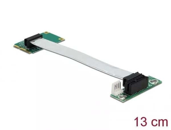 DeLOCK Stigeradskort Mini PCI Express > PCI Express x1 venstre innsetting