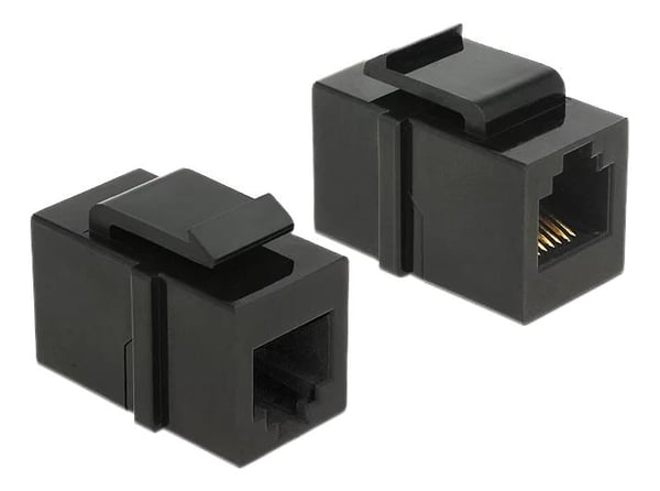 DeLOCK Keystone Module RJ12 female > RJ12 female Cat.3 black DeLOCK Keystone Module RJ12 female > RJ12 female Cat.3 black