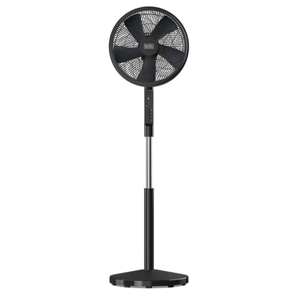 BLACK+DECKER Gulvventilator 5 Blad Svart 50W