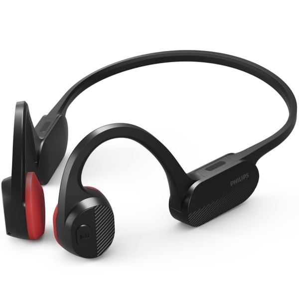 Philips TAA5608BK Trådløse sportshodetelefoner med åpne ører, benledning, IPX5-klasse. Svart i fargen