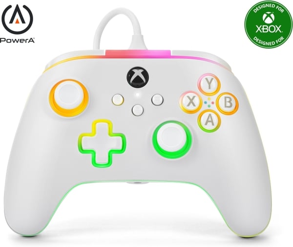 PowerA Lumectra Advantage Wired Controller -langallinen peliohjain, valkoinen, Xbox / PC PowerA Lumectra Advantage Wired Controller -langallinen peliohjain, valkoinen, Xbox / PC