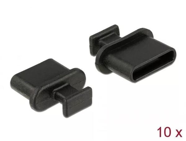 DeLOCK Dust Cover for USB Type-C™ female with grip 10 pieces black DeLOCK Dust Cover for USB Type-C™ female with grip 10 pieces black