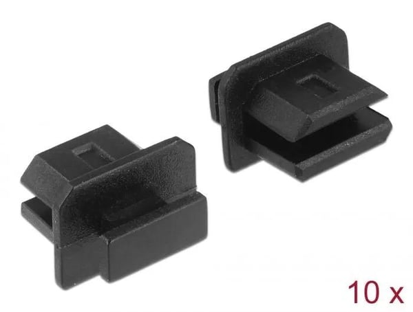 DeLOCK Dust Cover for mini DisplayPort female grip 10 pieces black
