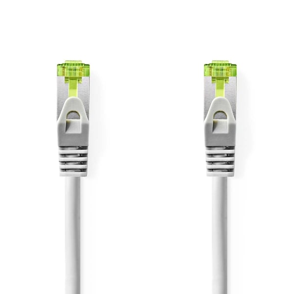 Nedis CAT7 nettverkskabel | S/FTP | RJ45 Han | RJ45 Han | 1.00 m | Snagless | Rund | LSZH | Grå | Label