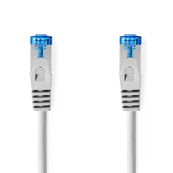 Nedis CAT6a nettverkskabel | S/FTP | RJ45 Han | RJ45 Han | 20.0 m | Snagless | Rund | LSZH | Grå | Label