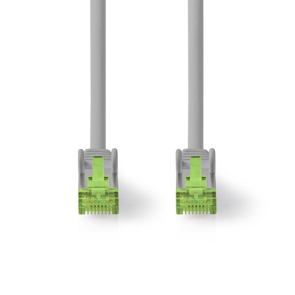 Nedis Cat 8.1 nätverkskabel | S/FTP | RJ45 hane | RJ45 hane | 15.0 m | Rund | LSZH | Grå | Label