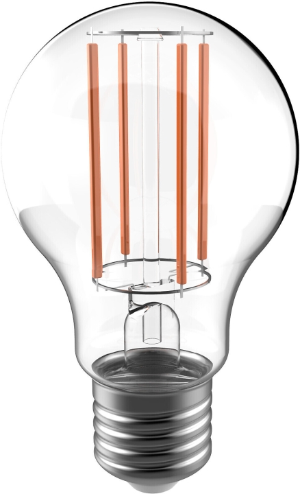 Airam LED A60-lampe, E27, 3000K, 470lm, klar kobber